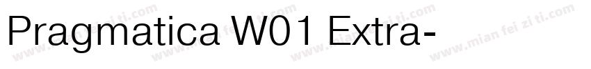 Pragmatica W01 Extra字体转换
